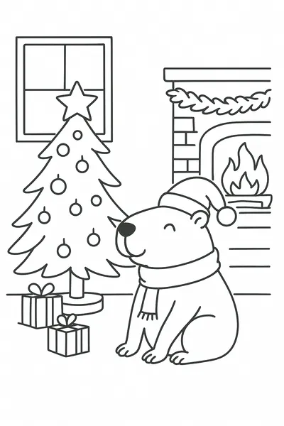 Capybara Christmas