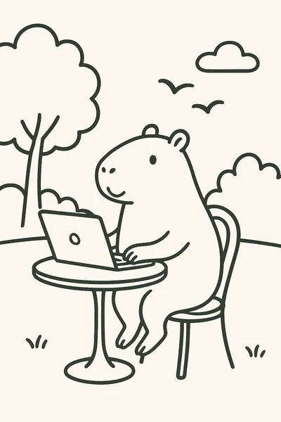 Capybara at the Park